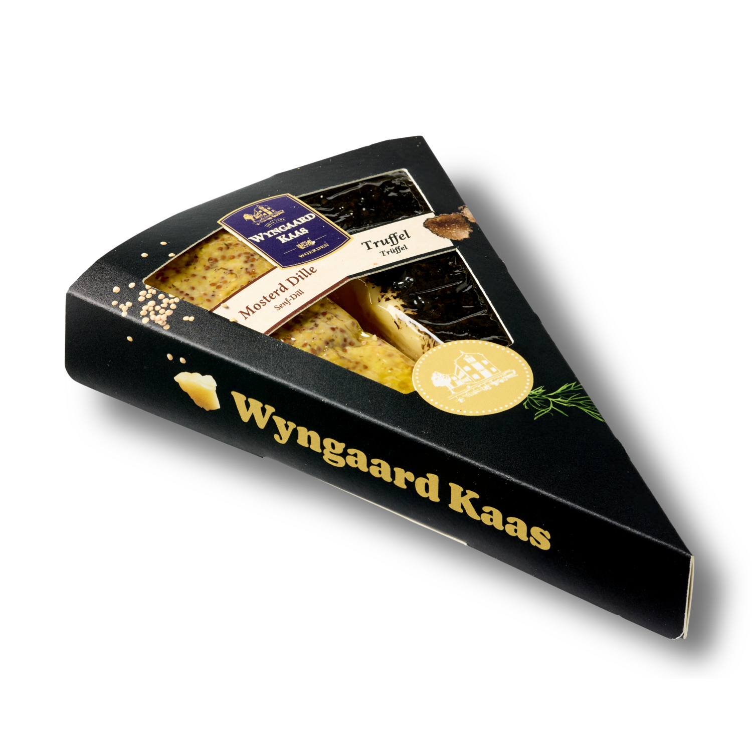 Wyngaard Kaas Mosterd/Truffel duo - Zwart 